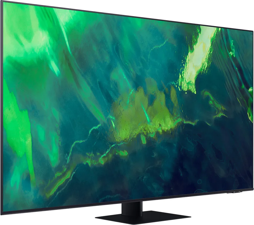 Телевизор Samsung 75" серия 7 QLED 4K Smart TV 2021 Q70A серый — вид 3