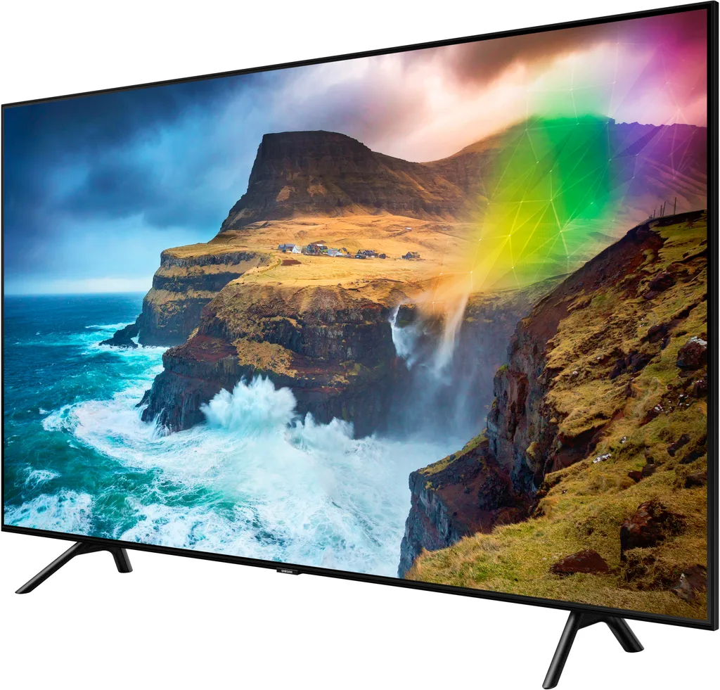 Телевизор Samsung 75" серия 7 4K Smart QLED TV 2019 Q77R черный — вид 2