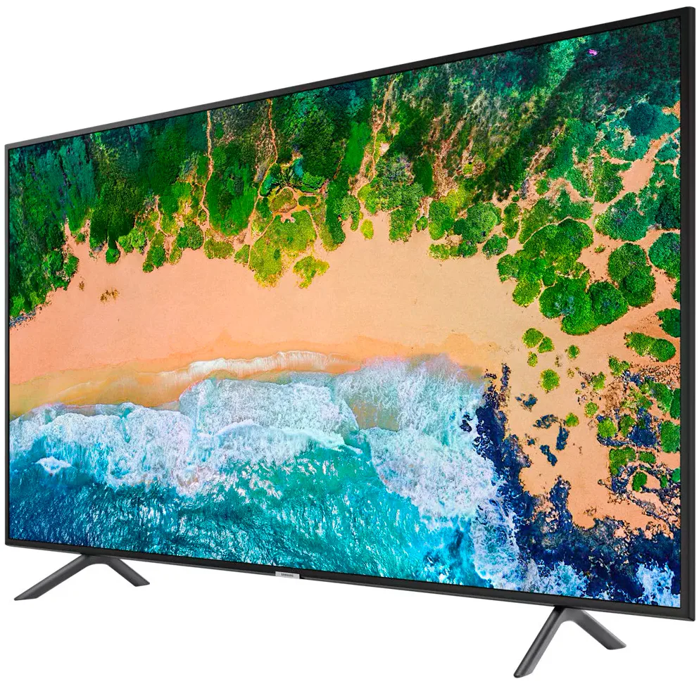 Телевизор Samsung 75" серия 7 UHD 4K Smart TV NU7100 черный — вид 2